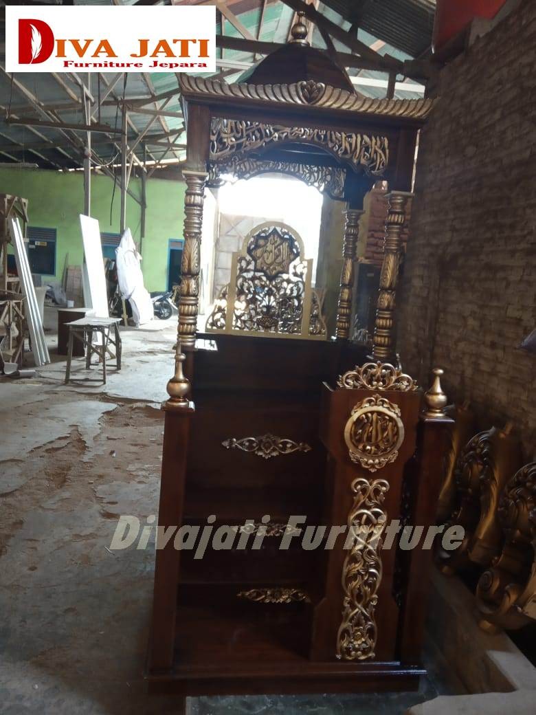 Jual Mimbar Masjid Di Bandung  Dari Furniture Jepara Model 